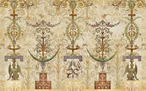 узор, орнамент, вензеля, бежевые