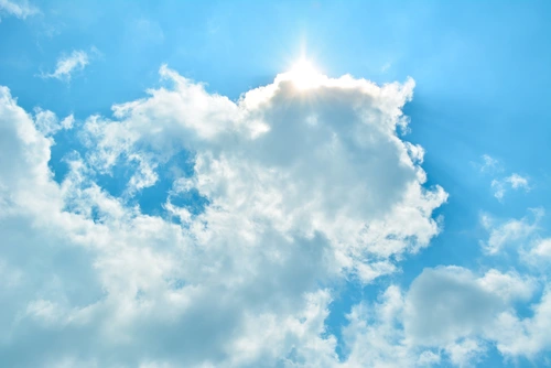 небо, облака, солнце, голубой, голубые, белый, белые