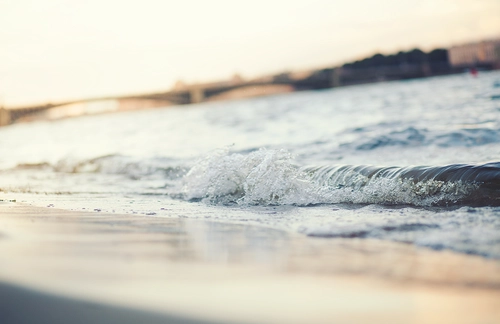 волна, пляж, песок, прибой, белые