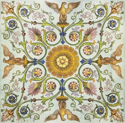 узор, орнамент, вензеля, серые, желтые, бежевые