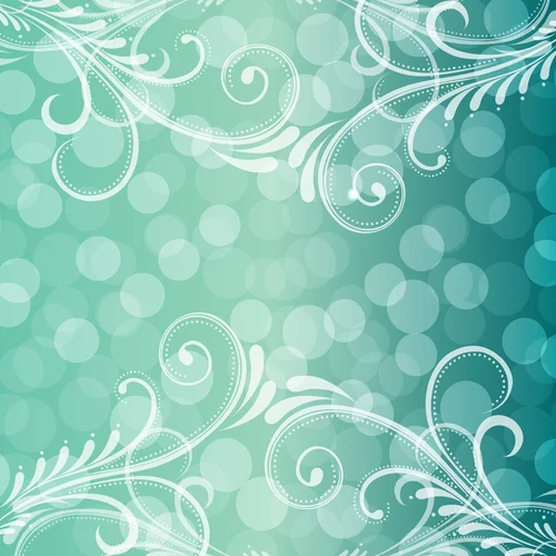 вектор, паттерн, абстракция, зеленые, белые