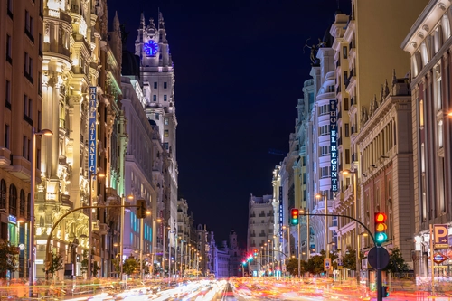 улица, ночь, город, фонарь, черные, коричневые, желтые