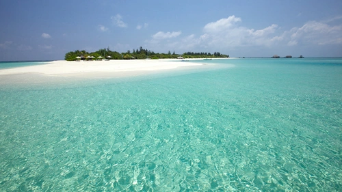 остров, океан, бирюзовые, голубые, зеленые