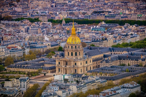 собор, город, франция, желтые, серые, зеленые