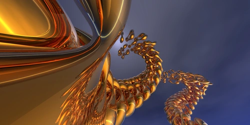 абстракция, абстрактные, 3д, 3d, графика, капли, оранжевые, сиреневые, фиолетовые, синие