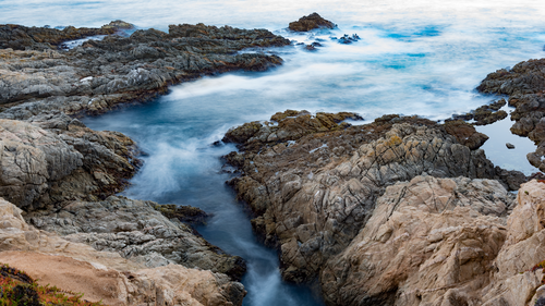 волны, камни, океан, вода, белые