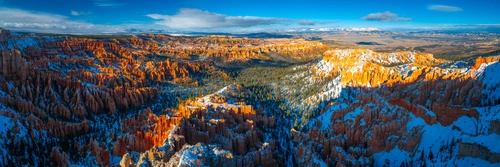 горы, природа, небо, коричневые, синие, белые, панорама