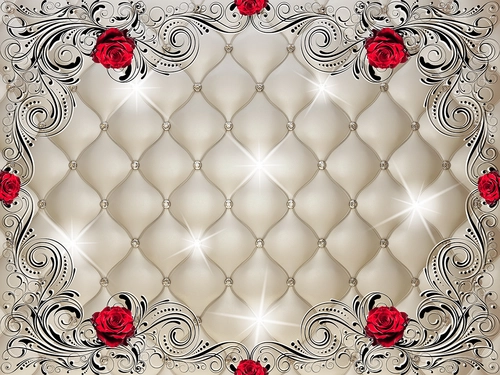 узор, розы, бежевые, 