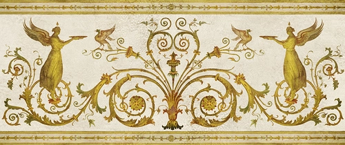 узор, орнамент, вензеля, бежевые, желтые