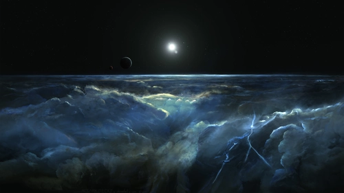 космос, вселенная, звезды, темные, планеты