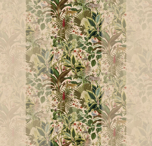 растения, цветы, листья, птицы, животные, узоры, зелёные, бежевые