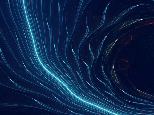 абстракция, линии, синие, фиолетовые, голубые