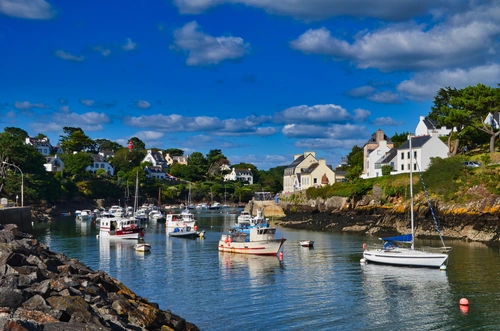 река, яхты, франция, город, синие, зеленые, белые