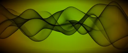 зеленые, черные, абстракция, фон, панорама