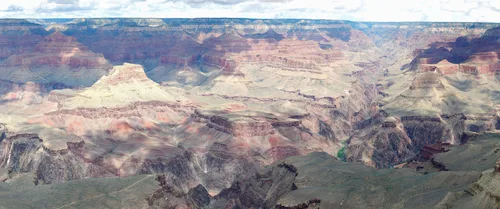 каньон, пейзаж, природа, облака, панорама, коричневые