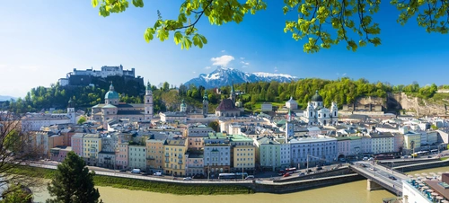 город, река, церковь, архитектура, коричневые, синие