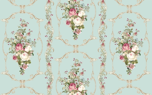 узоры, цветы, растения, лепестки, розы, голубые, розовые