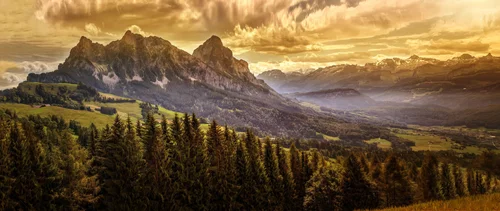 горы, природа, холмы, зеленые, коричневые